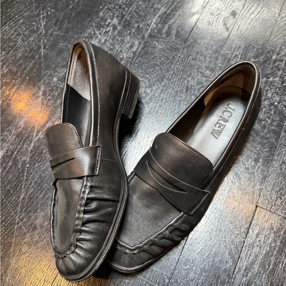 J Crew Maison ruched leather loafers - Picture 9 of 9